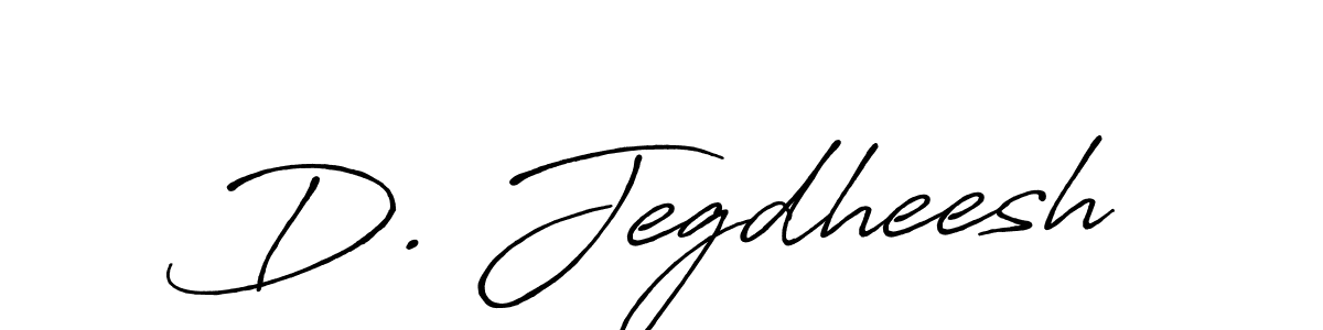 The best way (Antro_Vectra_Bolder) to make a short signature is to pick only two or three words in your name. The name D. Jegdheesh include a total of six letters. For converting this name. D. Jegdheesh signature style 7 images and pictures png