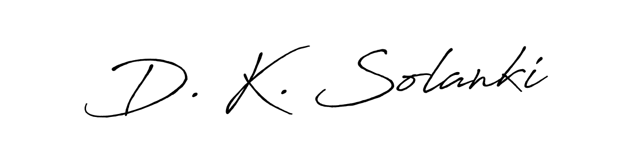 Also You can easily find your signature by using the search form. We will create D. K. Solanki name handwritten signature images for you free of cost using Antro_Vectra_Bolder sign style. D. K. Solanki signature style 7 images and pictures png