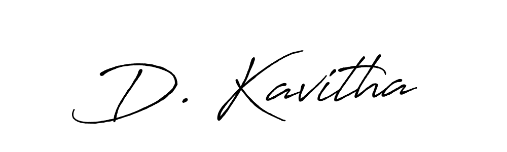 Create a beautiful signature design for name D. Kavitha. With this signature (Antro_Vectra_Bolder) fonts, you can make a handwritten signature for free. D. Kavitha signature style 7 images and pictures png