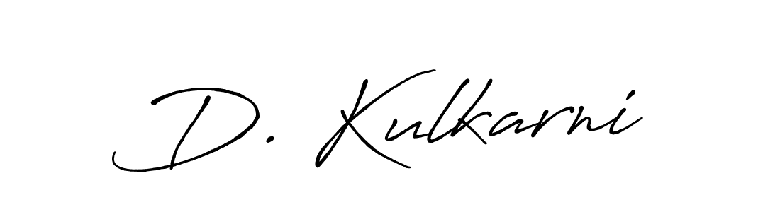 Also we have D. Kulkarni name is the best signature style. Create professional handwritten signature collection using Antro_Vectra_Bolder autograph style. D. Kulkarni signature style 7 images and pictures png