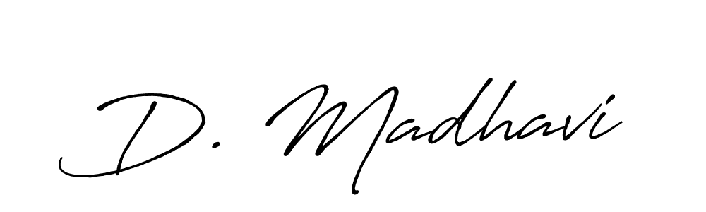 Design your own signature with our free online signature maker. With this signature software, you can create a handwritten (Antro_Vectra_Bolder) signature for name D. Madhavi. D. Madhavi signature style 7 images and pictures png