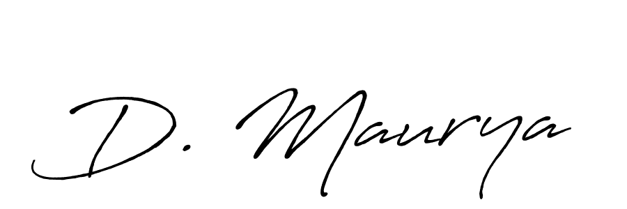 How to make D. Maurya signature? Antro_Vectra_Bolder is a professional autograph style. Create handwritten signature for D. Maurya name. D. Maurya signature style 7 images and pictures png
