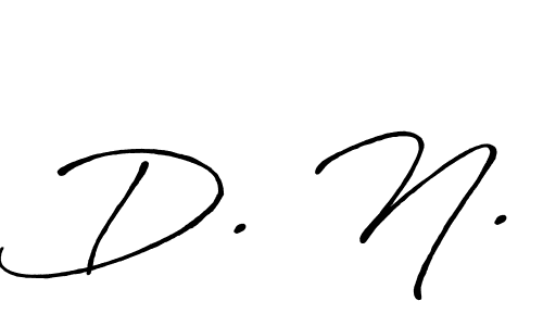 How to make D. N. name signature. Use Antro_Vectra_Bolder style for creating short signs online. This is the latest handwritten sign. D. N. signature style 7 images and pictures png