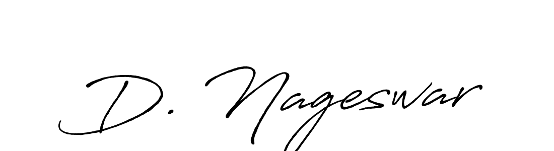 Make a beautiful signature design for name D. Nageswar. With this signature (Antro_Vectra_Bolder) style, you can create a handwritten signature for free. D. Nageswar signature style 7 images and pictures png