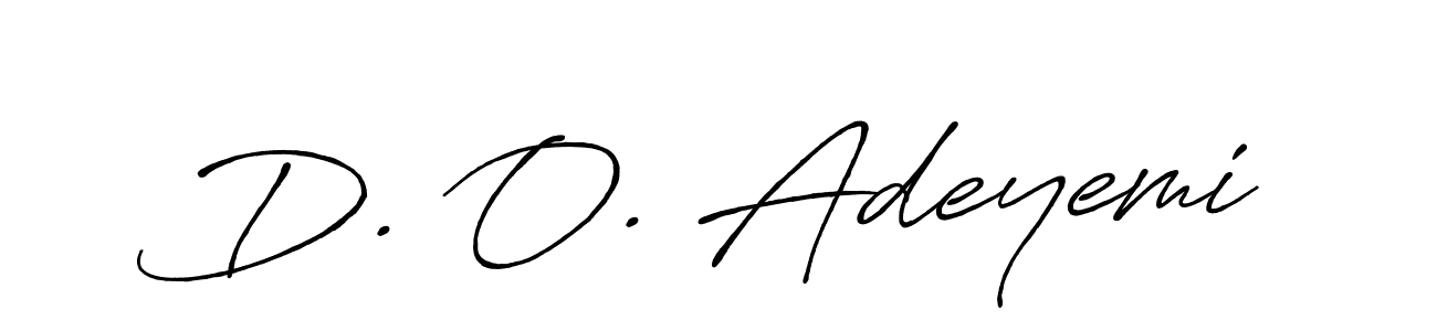 The best way (Antro_Vectra_Bolder) to make a short signature is to pick only two or three words in your name. The name D. O. Adeyemi include a total of six letters. For converting this name. D. O. Adeyemi signature style 7 images and pictures png