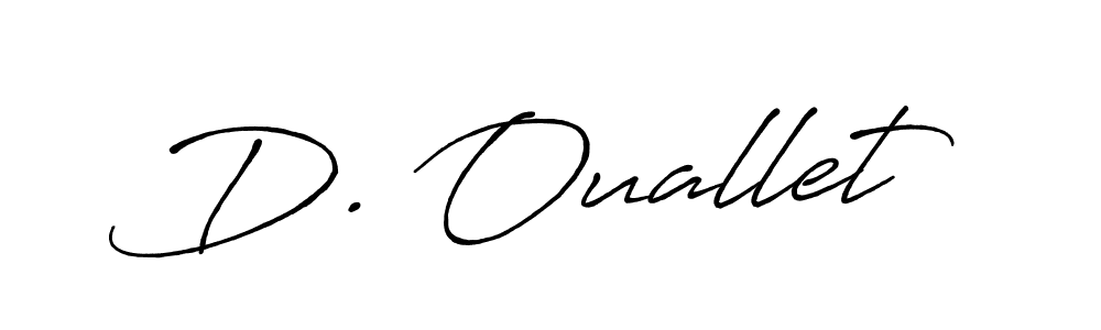 This is the best signature style for the D. Ouallet name. Also you like these signature font (Antro_Vectra_Bolder). Mix name signature. D. Ouallet signature style 7 images and pictures png