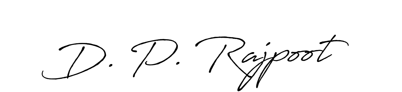 if you are searching for the best signature style for your name D. P. Rajpoot. so please give up your signature search. here we have designed multiple signature styles  using Antro_Vectra_Bolder. D. P. Rajpoot signature style 7 images and pictures png