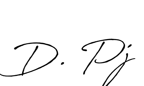 Create a beautiful signature design for name D. Pj. With this signature (Antro_Vectra_Bolder) fonts, you can make a handwritten signature for free. D. Pj signature style 7 images and pictures png