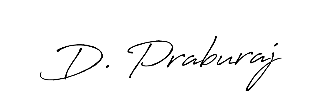 Create a beautiful signature design for name D. Praburaj. With this signature (Antro_Vectra_Bolder) fonts, you can make a handwritten signature for free. D. Praburaj signature style 7 images and pictures png