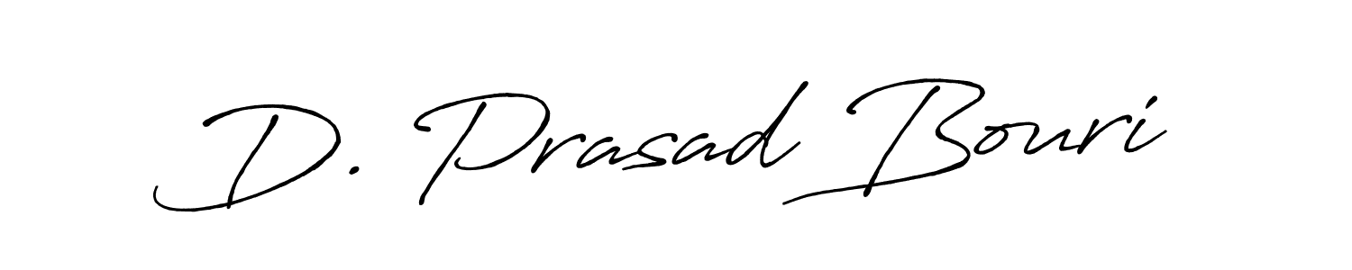 Antro_Vectra_Bolder is a professional signature style that is perfect for those who want to add a touch of class to their signature. It is also a great choice for those who want to make their signature more unique. Get D. Prasad Bouri name to fancy signature for free. D. Prasad Bouri signature style 7 images and pictures png