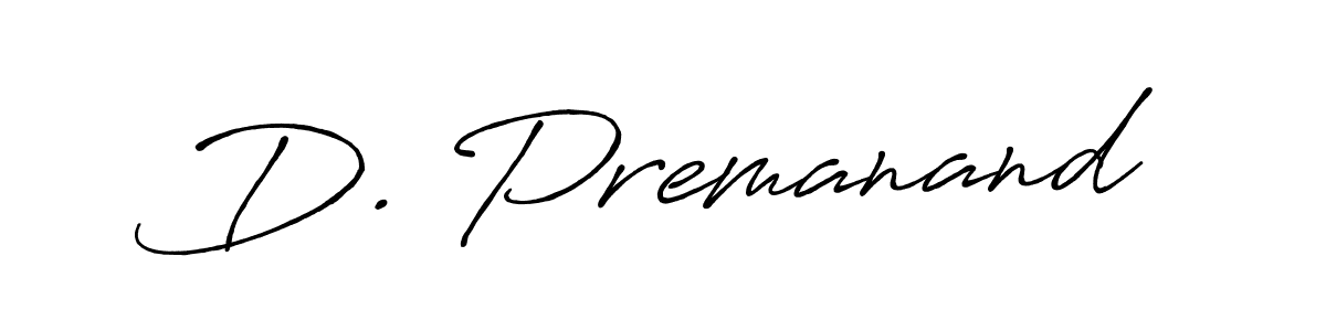 The best way (Antro_Vectra_Bolder) to make a short signature is to pick only two or three words in your name. The name D. Premanand include a total of six letters. For converting this name. D. Premanand signature style 7 images and pictures png