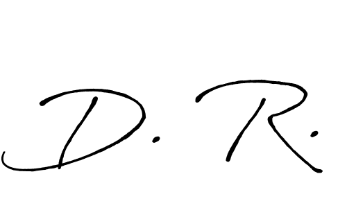 How to make D. R. signature? Antro_Vectra_Bolder is a professional autograph style. Create handwritten signature for D. R. name. D. R. signature style 7 images and pictures png