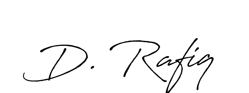 Also we have D. Rafiq name is the best signature style. Create professional handwritten signature collection using Antro_Vectra_Bolder autograph style. D. Rafiq signature style 7 images and pictures png