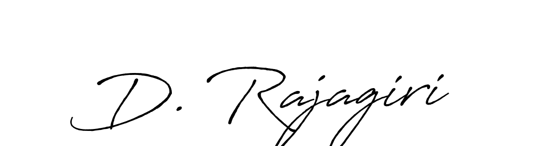 Design your own signature with our free online signature maker. With this signature software, you can create a handwritten (Antro_Vectra_Bolder) signature for name D. Rajagiri. D. Rajagiri signature style 7 images and pictures png