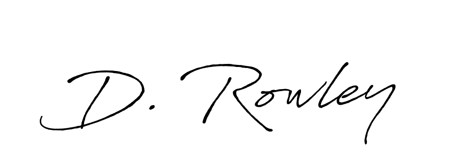 Also You can easily find your signature by using the search form. We will create D. Rowley name handwritten signature images for you free of cost using Antro_Vectra_Bolder sign style. D. Rowley signature style 7 images and pictures png