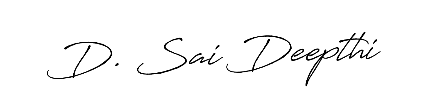 D. Sai Deepthi stylish signature style. Best Handwritten Sign (Antro_Vectra_Bolder) for my name. Handwritten Signature Collection Ideas for my name D. Sai Deepthi. D. Sai Deepthi signature style 7 images and pictures png