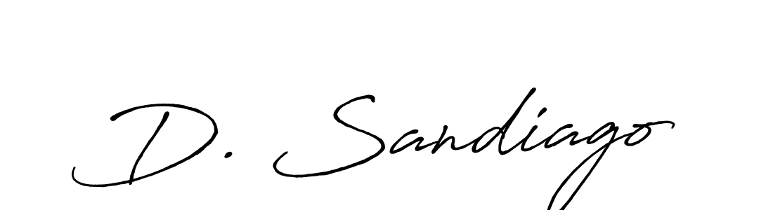 D. Sandiago stylish signature style. Best Handwritten Sign (Antro_Vectra_Bolder) for my name. Handwritten Signature Collection Ideas for my name D. Sandiago. D. Sandiago signature style 7 images and pictures png