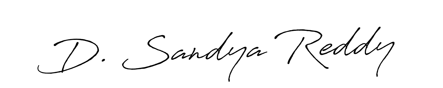 Use a signature maker to create a handwritten signature online. With this signature software, you can design (Antro_Vectra_Bolder) your own signature for name D. Sandya Reddy. D. Sandya Reddy signature style 7 images and pictures png