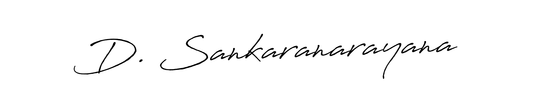 Use a signature maker to create a handwritten signature online. With this signature software, you can design (Antro_Vectra_Bolder) your own signature for name D. Sankaranarayana. D. Sankaranarayana signature style 7 images and pictures png