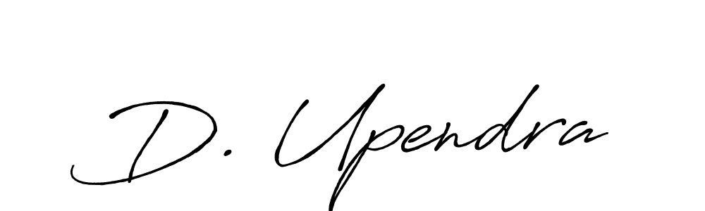 The best way (Antro_Vectra_Bolder) to make a short signature is to pick only two or three words in your name. The name D. Upendra include a total of six letters. For converting this name. D. Upendra signature style 7 images and pictures png