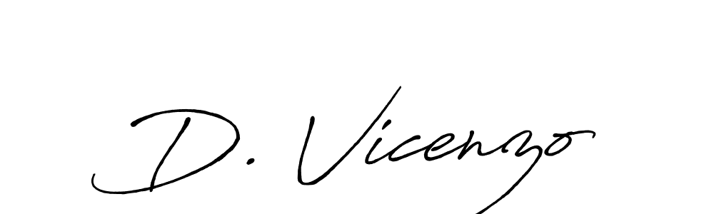 Design your own signature with our free online signature maker. With this signature software, you can create a handwritten (Antro_Vectra_Bolder) signature for name D. Vicenzo. D. Vicenzo signature style 7 images and pictures png