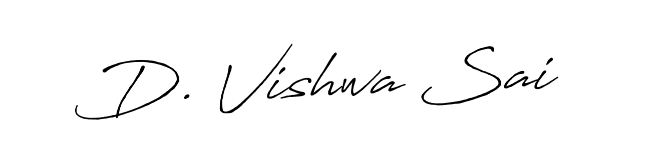 D. Vishwa Sai stylish signature style. Best Handwritten Sign (Antro_Vectra_Bolder) for my name. Handwritten Signature Collection Ideas for my name D. Vishwa Sai. D. Vishwa Sai signature style 7 images and pictures png