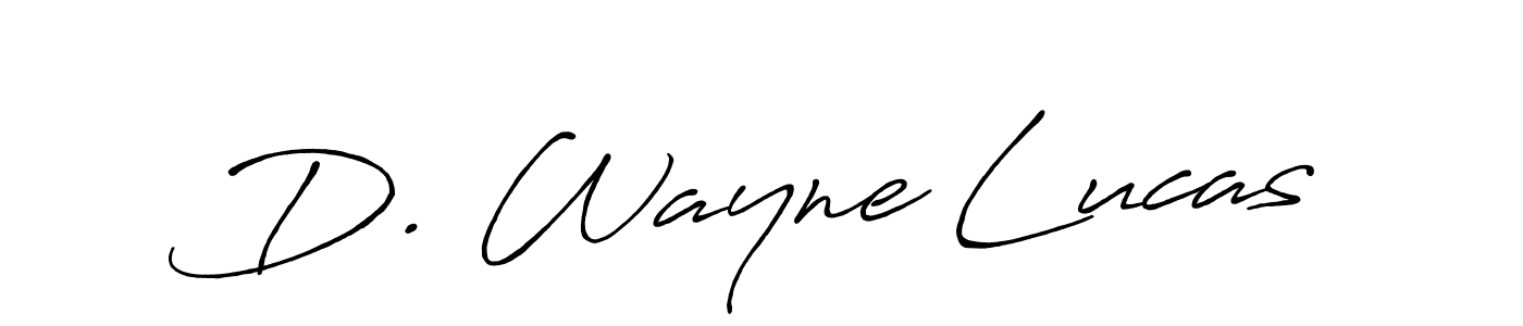 Create a beautiful signature design for name D. Wayne Lucas. With this signature (Antro_Vectra_Bolder) fonts, you can make a handwritten signature for free. D. Wayne Lucas signature style 7 images and pictures png