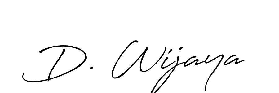 Also You can easily find your signature by using the search form. We will create D. Wijaya name handwritten signature images for you free of cost using Antro_Vectra_Bolder sign style. D. Wijaya signature style 7 images and pictures png