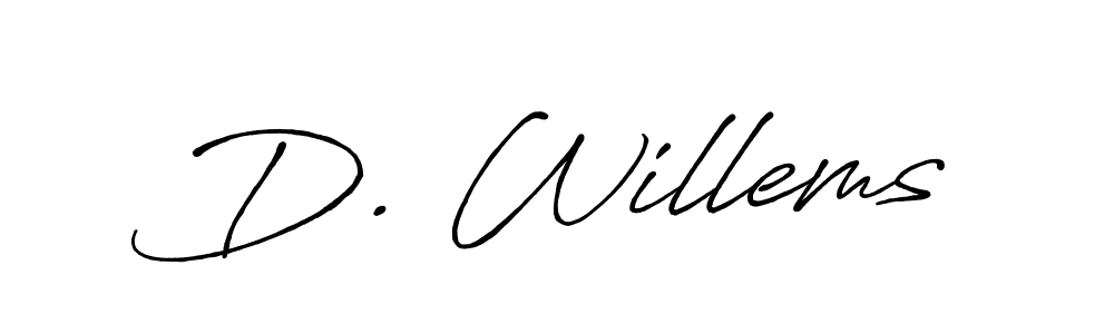 How to make D. Willems name signature. Use Antro_Vectra_Bolder style for creating short signs online. This is the latest handwritten sign. D. Willems signature style 7 images and pictures png