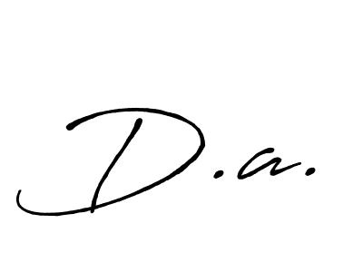 Also we have D.a. name is the best signature style. Create professional handwritten signature collection using Antro_Vectra_Bolder autograph style. D.a. signature style 7 images and pictures png