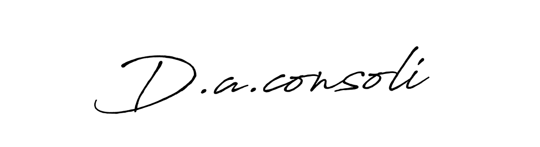 D.a.consoli stylish signature style. Best Handwritten Sign (Antro_Vectra_Bolder) for my name. Handwritten Signature Collection Ideas for my name D.a.consoli. D.a.consoli signature style 7 images and pictures png