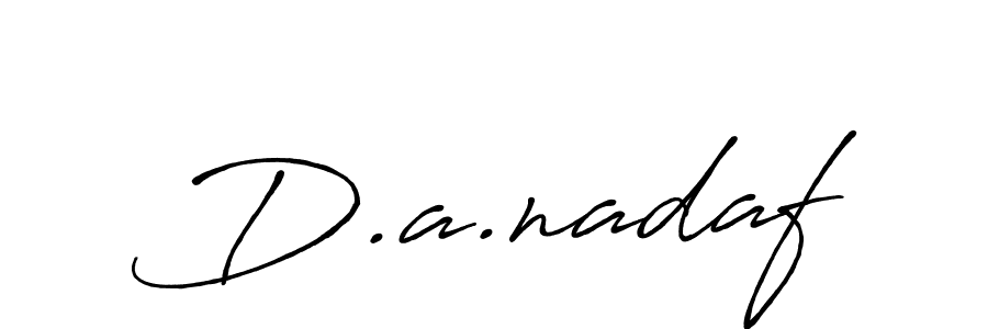 Use a signature maker to create a handwritten signature online. With this signature software, you can design (Antro_Vectra_Bolder) your own signature for name D.a.nadaf. D.a.nadaf signature style 7 images and pictures png