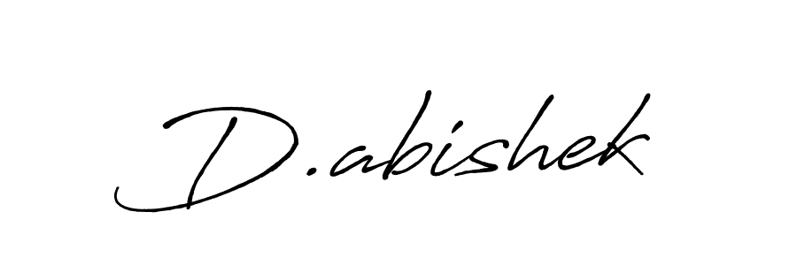 Also You can easily find your signature by using the search form. We will create D.abishek name handwritten signature images for you free of cost using Antro_Vectra_Bolder sign style. D.abishek signature style 7 images and pictures png