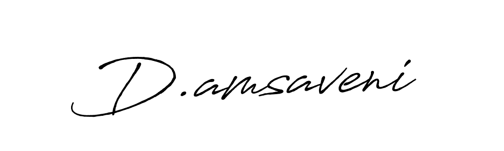 Also we have D.amsaveni name is the best signature style. Create professional handwritten signature collection using Antro_Vectra_Bolder autograph style. D.amsaveni signature style 7 images and pictures png