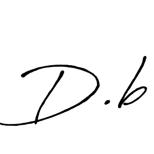 Design your own signature with our free online signature maker. With this signature software, you can create a handwritten (Antro_Vectra_Bolder) signature for name D.b. D.b signature style 7 images and pictures png