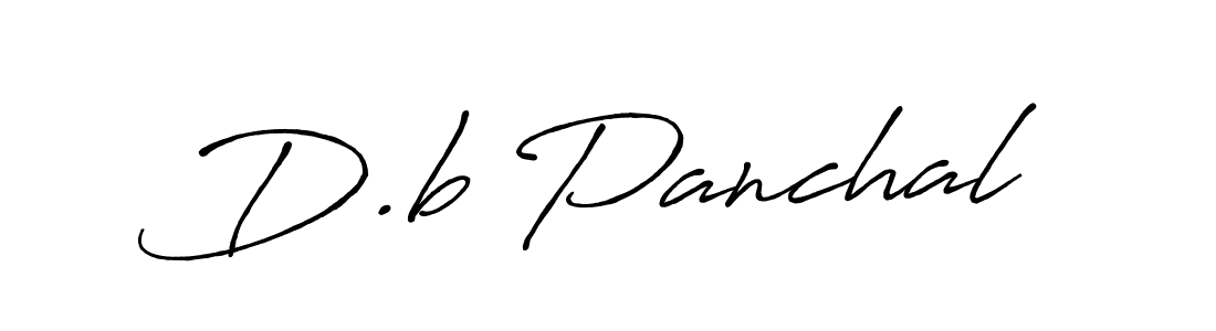 Design your own signature with our free online signature maker. With this signature software, you can create a handwritten (Antro_Vectra_Bolder) signature for name D.b Panchal. D.b Panchal signature style 7 images and pictures png