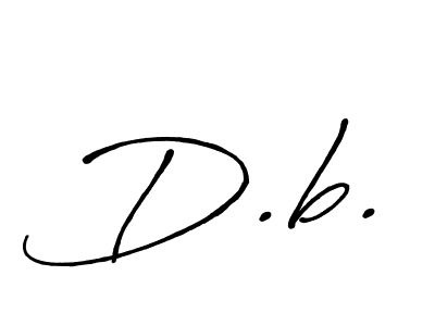 D.b. stylish signature style. Best Handwritten Sign (Antro_Vectra_Bolder) for my name. Handwritten Signature Collection Ideas for my name D.b.. D.b. signature style 7 images and pictures png