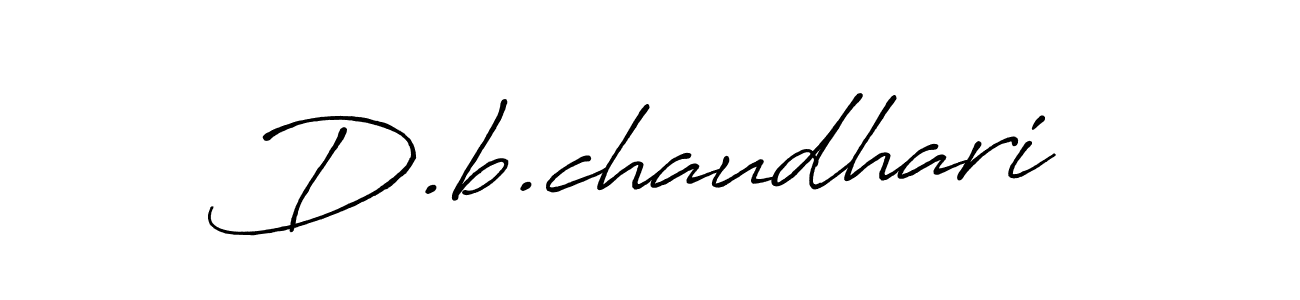 Also we have D.b.chaudhari name is the best signature style. Create professional handwritten signature collection using Antro_Vectra_Bolder autograph style. D.b.chaudhari signature style 7 images and pictures png