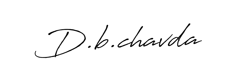 Design your own signature with our free online signature maker. With this signature software, you can create a handwritten (Antro_Vectra_Bolder) signature for name D.b.chavda. D.b.chavda signature style 7 images and pictures png