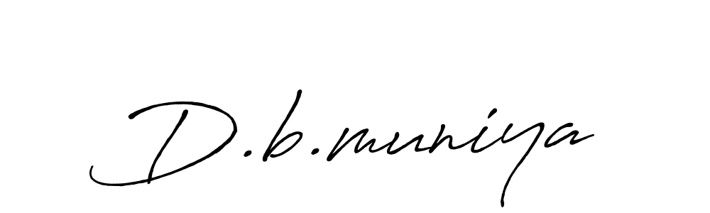 Also You can easily find your signature by using the search form. We will create D.b.muniya name handwritten signature images for you free of cost using Antro_Vectra_Bolder sign style. D.b.muniya signature style 7 images and pictures png