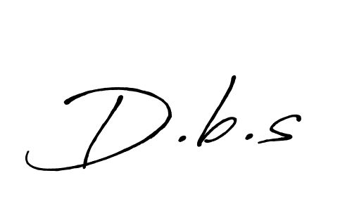 Also You can easily find your signature by using the search form. We will create D.b.s name handwritten signature images for you free of cost using Antro_Vectra_Bolder sign style. D.b.s signature style 7 images and pictures png