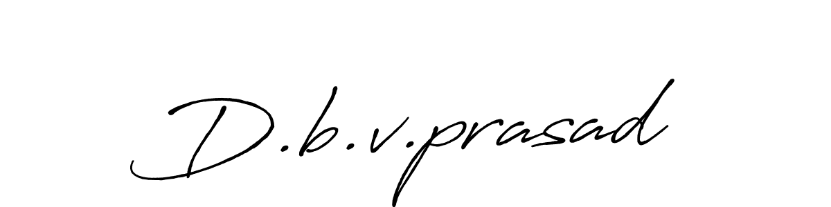 Design your own signature with our free online signature maker. With this signature software, you can create a handwritten (Antro_Vectra_Bolder) signature for name D.b.v.prasad. D.b.v.prasad signature style 7 images and pictures png