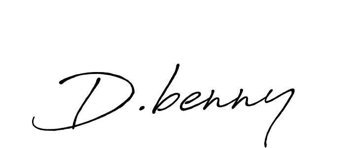 Use a signature maker to create a handwritten signature online. With this signature software, you can design (Antro_Vectra_Bolder) your own signature for name D.benny. D.benny signature style 7 images and pictures png