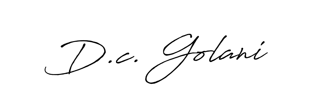 You should practise on your own different ways (Antro_Vectra_Bolder) to write your name (D.c. Golani) in signature. don't let someone else do it for you. D.c. Golani signature style 7 images and pictures png