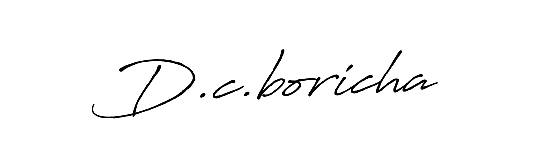 Make a beautiful signature design for name D.c.boricha. Use this online signature maker to create a handwritten signature for free. D.c.boricha signature style 7 images and pictures png