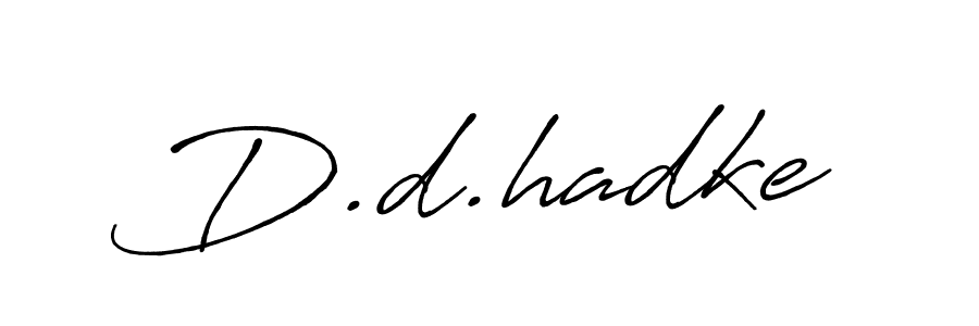 Use a signature maker to create a handwritten signature online. With this signature software, you can design (Antro_Vectra_Bolder) your own signature for name D.d.hadke. D.d.hadke signature style 7 images and pictures png