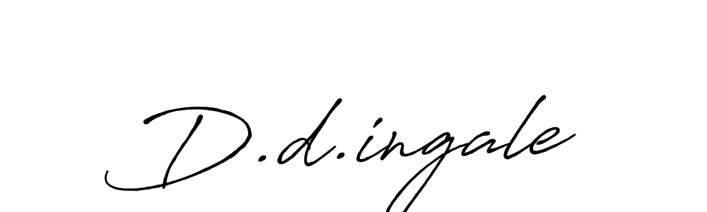 How to make D.d.ingale name signature. Use Antro_Vectra_Bolder style for creating short signs online. This is the latest handwritten sign. D.d.ingale signature style 7 images and pictures png