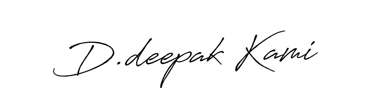 This is the best signature style for the D.deepak Kami name. Also you like these signature font (Antro_Vectra_Bolder). Mix name signature. D.deepak Kami signature style 7 images and pictures png