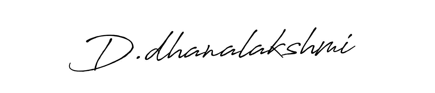 Design your own signature with our free online signature maker. With this signature software, you can create a handwritten (Antro_Vectra_Bolder) signature for name D.dhanalakshmi. D.dhanalakshmi signature style 7 images and pictures png