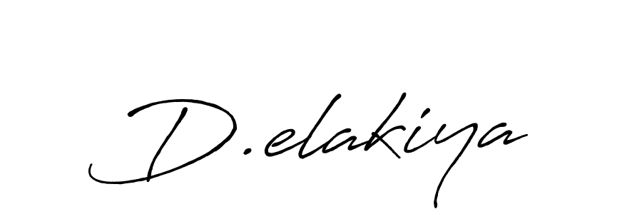 How to make D.elakiya name signature. Use Antro_Vectra_Bolder style for creating short signs online. This is the latest handwritten sign. D.elakiya signature style 7 images and pictures png